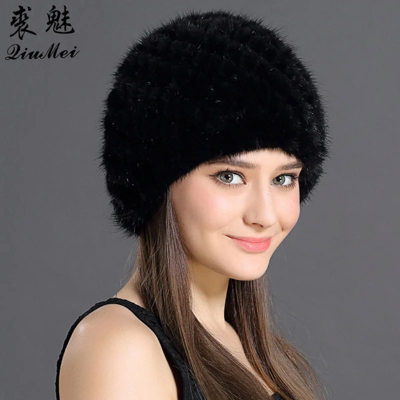 Lined Natural  Lovely Fur Cap