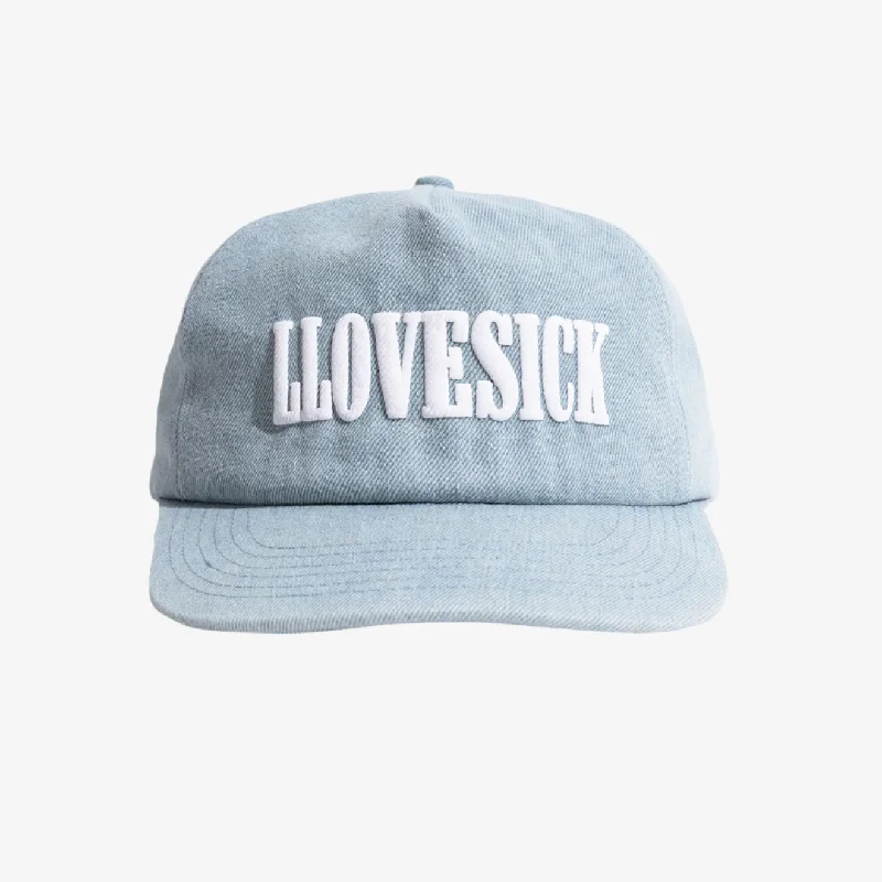 LLovesick 'Classic Logo' Puff Print Snapback Cap Denim Sky LL1-158-SDM