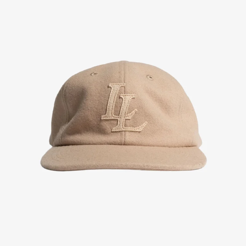 LLovesick 'LL Emblem' Stitched Low Profile Snapback Cap Oatmeal LL1-110-OAT