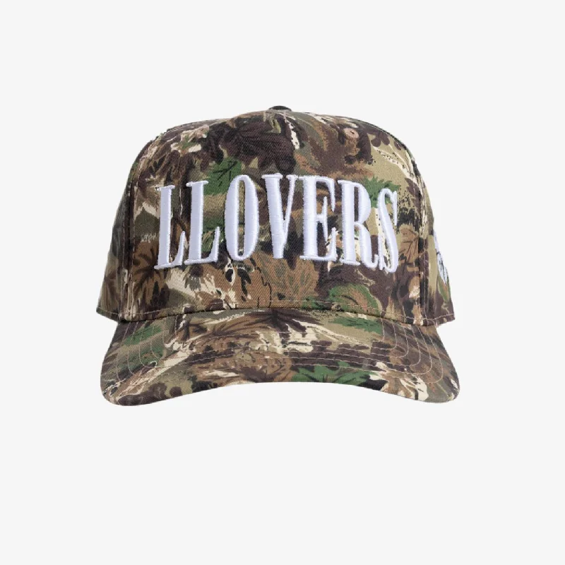 LLovesick 'LLOVERS' 3D Embroidered 5-Panel Snapback Cap Camo LL1-102-TCM