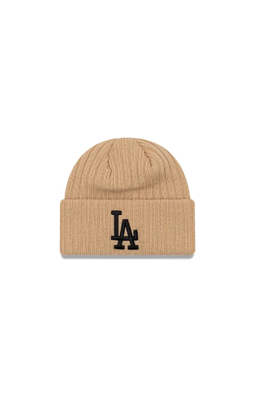 Los Angeles Dodgers Beanie Camel