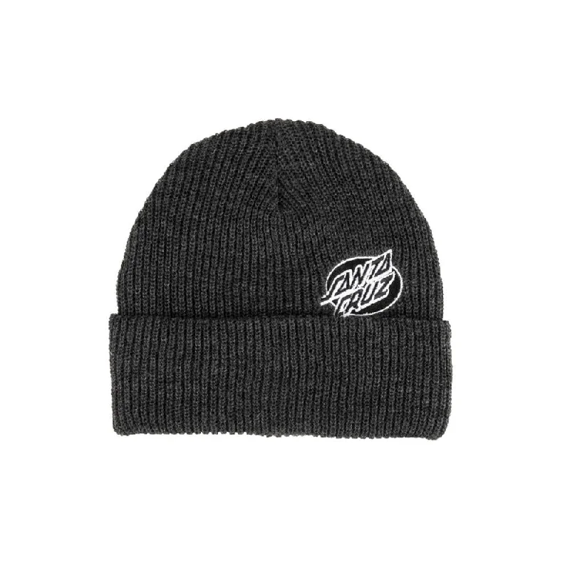 Mono Lined Oval Dot Beanie (Iron)