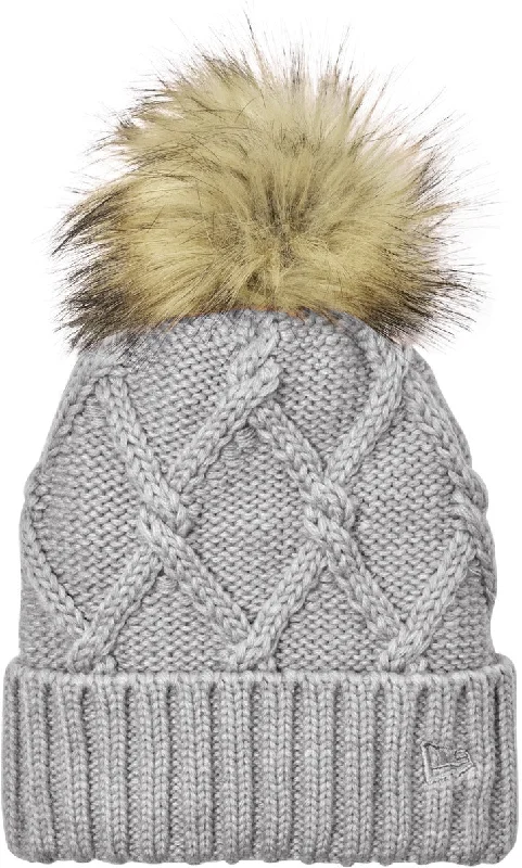 New Era Faux Fur Pom Beanie