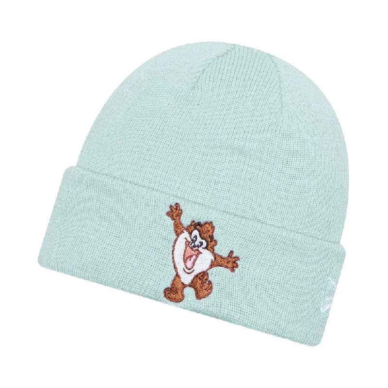 New Era Kids Taz Cuffed Beanie Hat - Looney Tunes Knit - Sky Blue