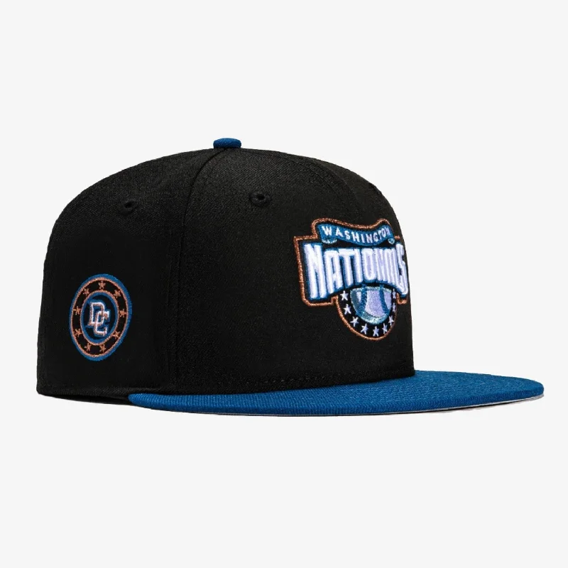 New Era x MLB 'Washington Nationals Club Logo' 59Fifty Patch Fitted Hat Black / Indigo