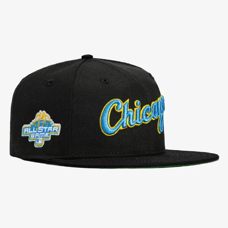 New Era x MLB Word 'Chicago White Sox 2003 All Star Game' 59Fifty Patch Fitted Hat Black/ Light Blue