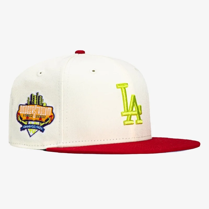 New Era x MLB x Jae Tips 'Los Angeles Dodgers 40th Anniversary Stadium' 59Fifty Patch Fitted Hat White / Red