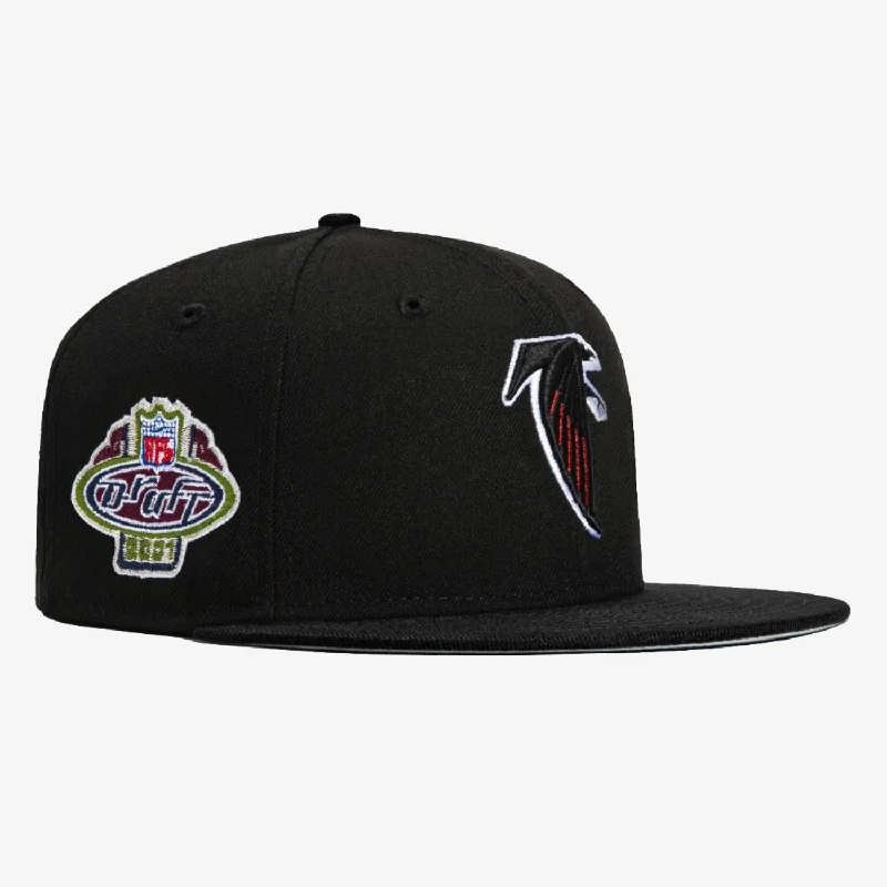 New Era x NFL City Original 'Atlanta Falcons 2001 Draft Patch' 59Fifty Patch Fitted Hat Black