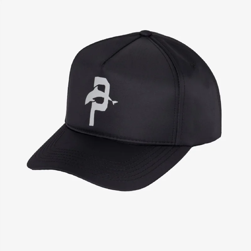 Pink Dolphin 'P' Nylon Snapback Hat Black