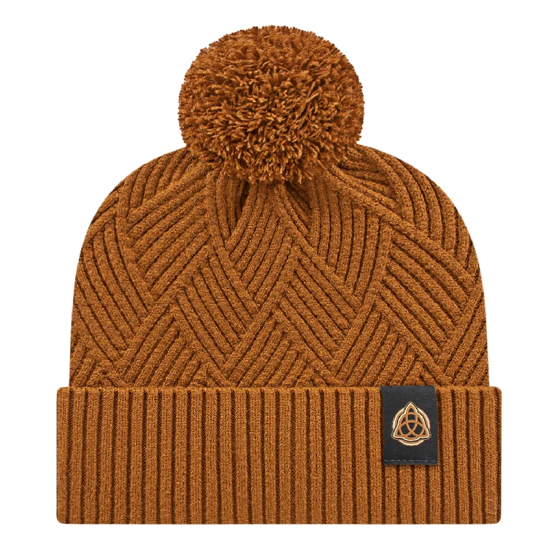 Premium Diagonal Weave Knit Cap with Cuff