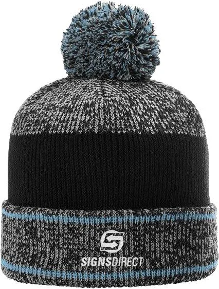 Richardson Heather Beanie W/ Cuff & Pom