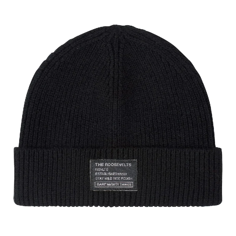 Merino Wool RSVLTS Black Beanie