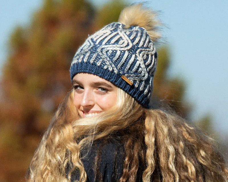 Sarah Beanie in Navy