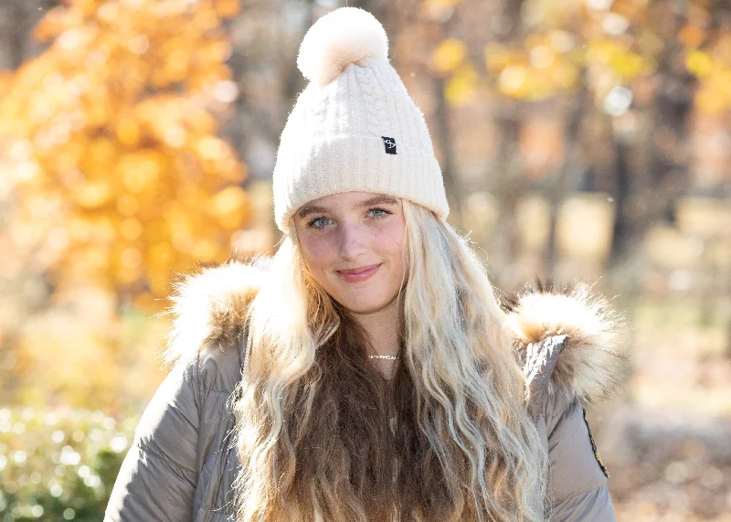 Skye Beanie in Beige