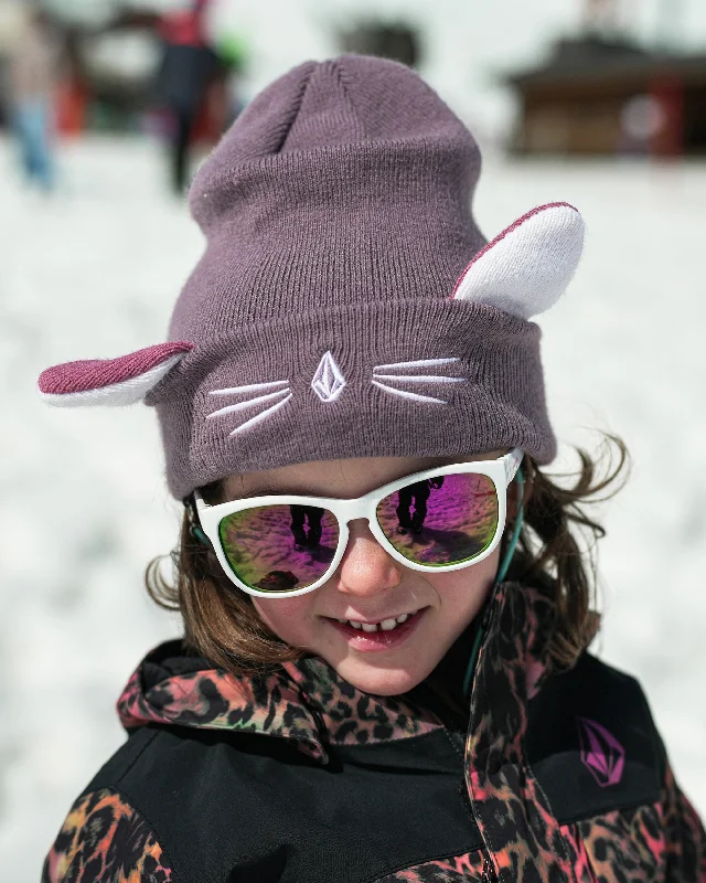 Kids Snow Creature Beanie - Dusty Lavender