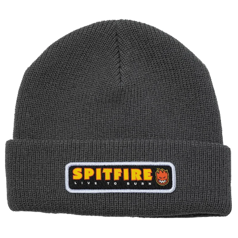 Spitfire - LTB Patch Cuff Beanie Charcoal