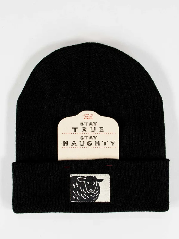 Stay True. Stay Naughty. Beanie