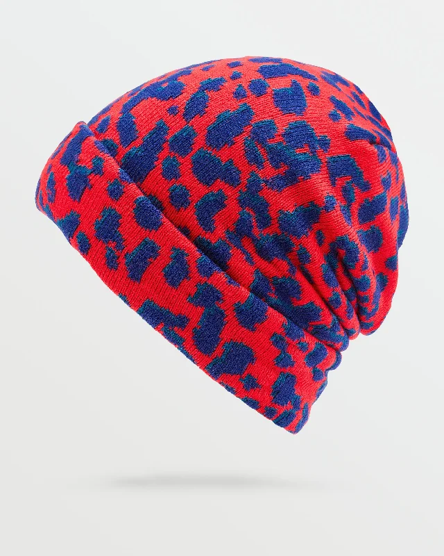 Mens Stone Funk Beanie - Crimson