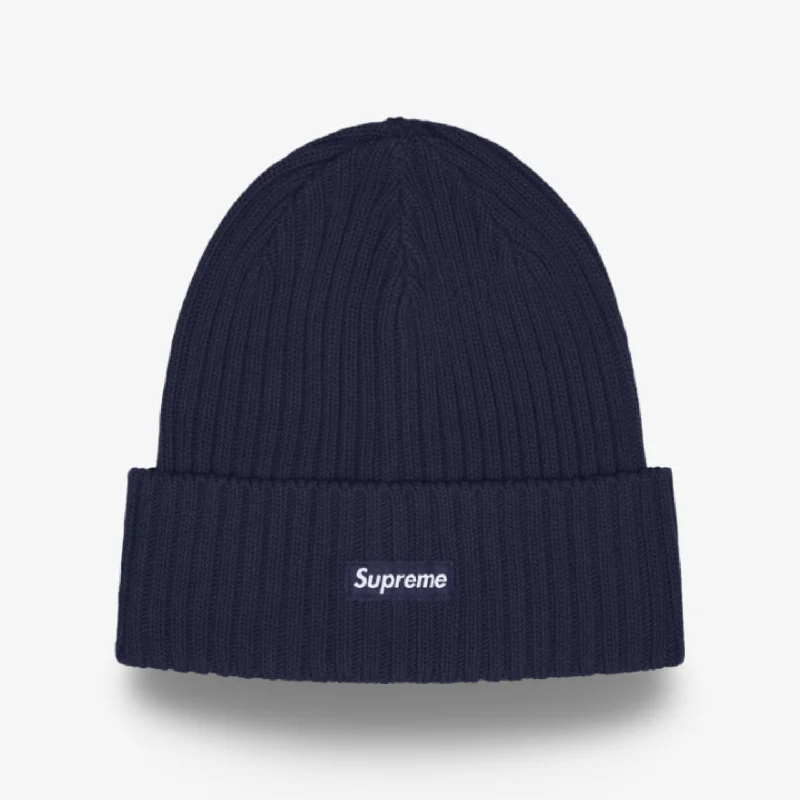 Supreme Beanie 'Overdyed' Navy (SS24)