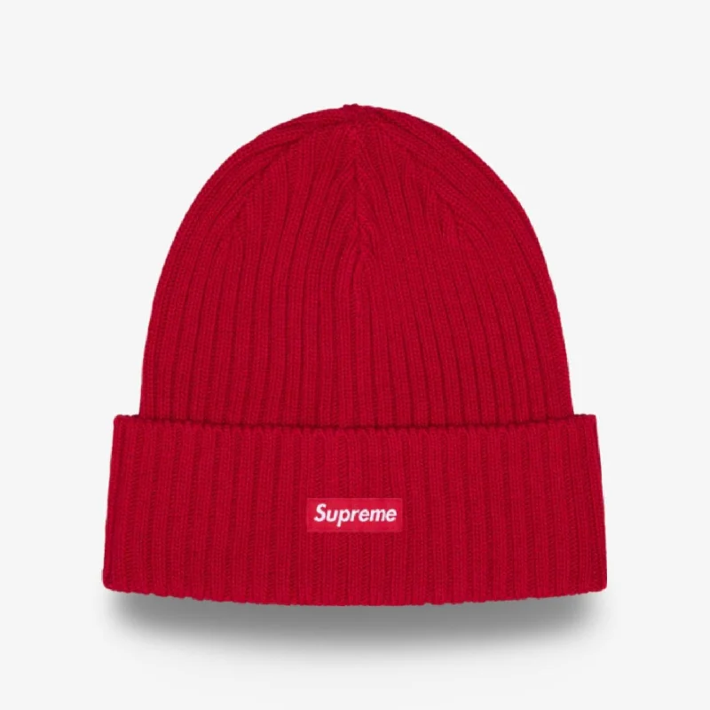 Supreme Beanie 'Overdyed' Red (SS24)