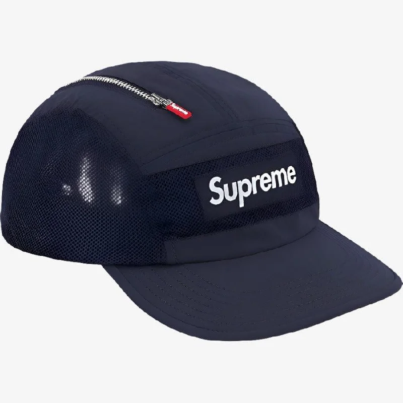 Supreme 'Box Logo' Zip Mesh Camp Cap Navy (FW20)