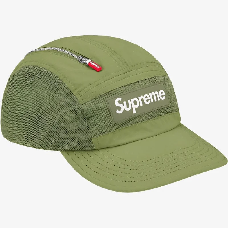 Supreme 'Box Logo' Zip Mesh Camp Cap Olive (FW20)