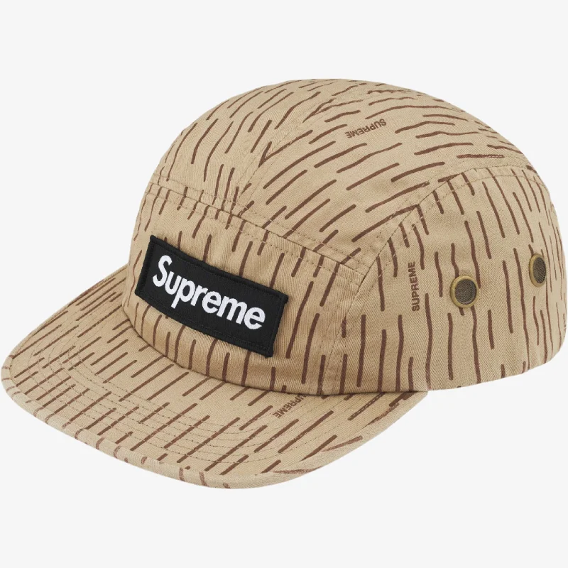 Supreme Camp Cap 'Military' Tan Raindrop (FW24)