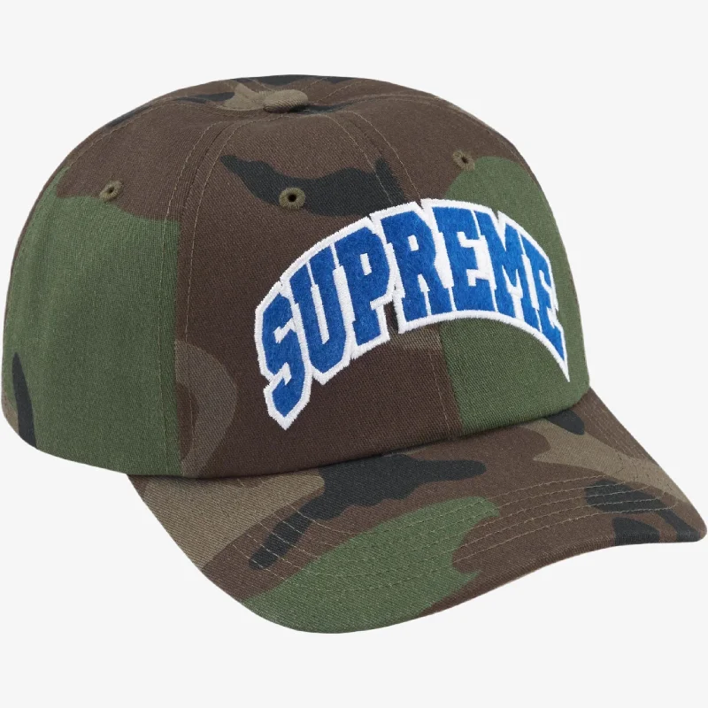 Supreme 'Felt Arc' 6-Panel Snapback Hat Woodland Camo (FW24)