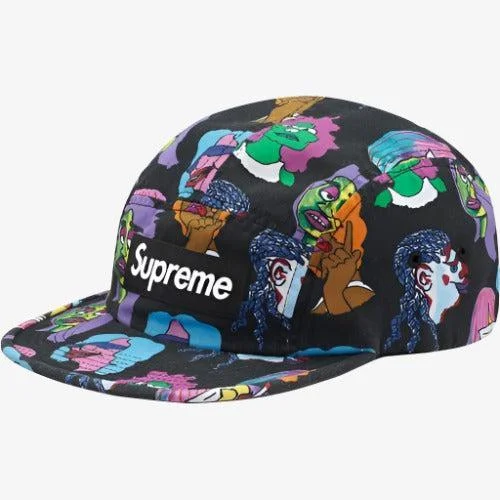 Supreme 'Gonz Heads' Camp Cap Black (FW17)