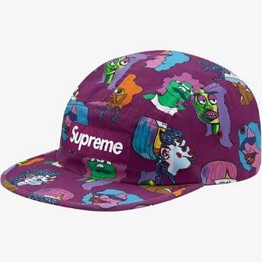 Supreme 'Gonz Heads' Camp Cap Plum (FW17)