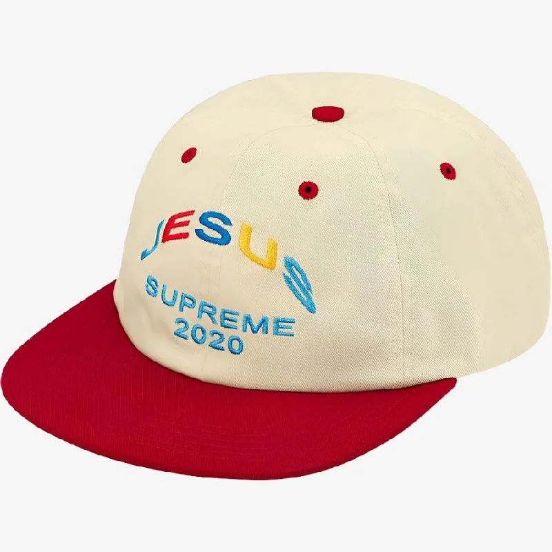 Supreme 'Jesus' 6-Panel Snapback Hat Red (FW20)