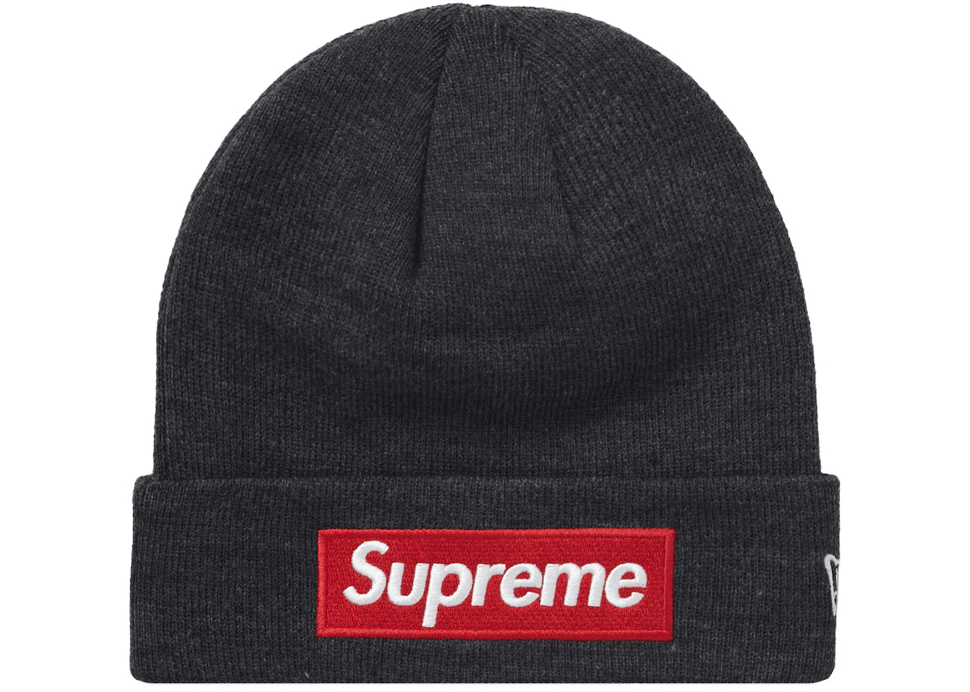 Supreme New Era Box Logo Beanie (FW21) Charcoal