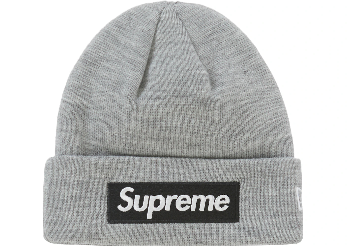 Supreme New Era Box Logo Beanie (FW22) Heather Grey