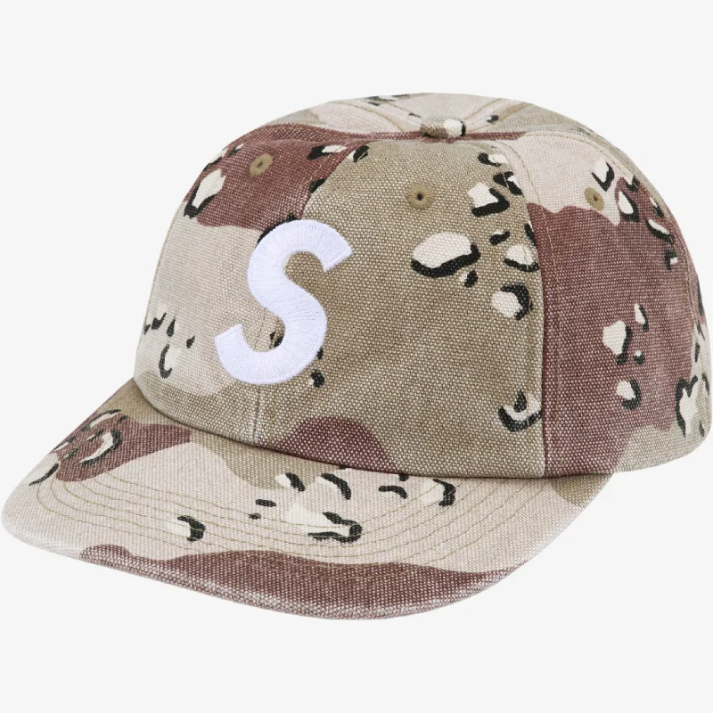 Supreme 'Pigment S Logo' 6-Panel Hat Chocolate Chip Camo (FW24)