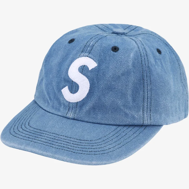 Supreme 'Pigment S Logo' 6-Panel Hat Denim (FW24)