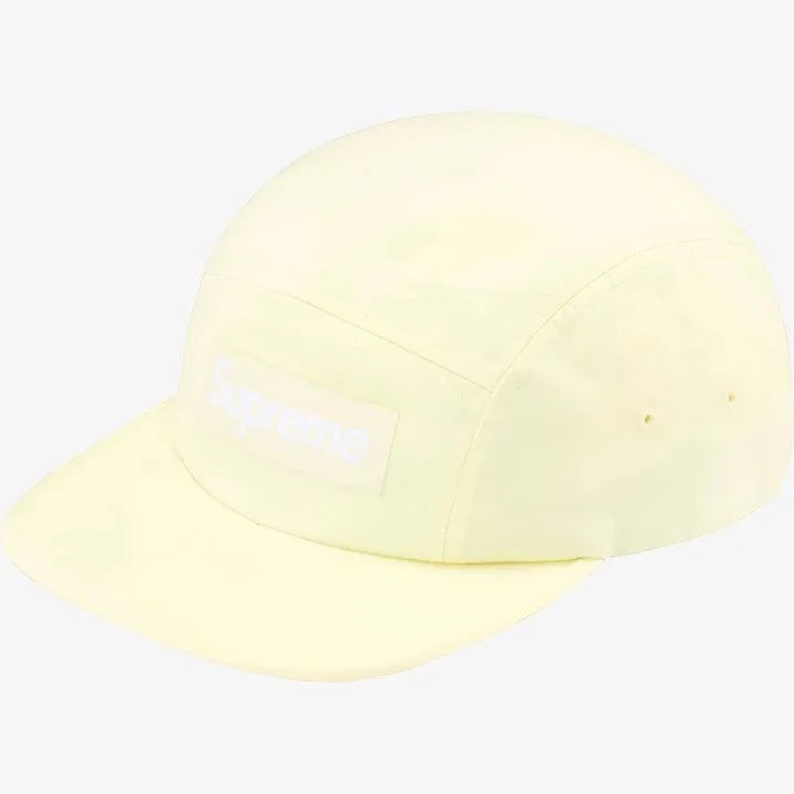 Supreme 'Washed Chino Twill' Camp Cap Light Yellow (SS24)