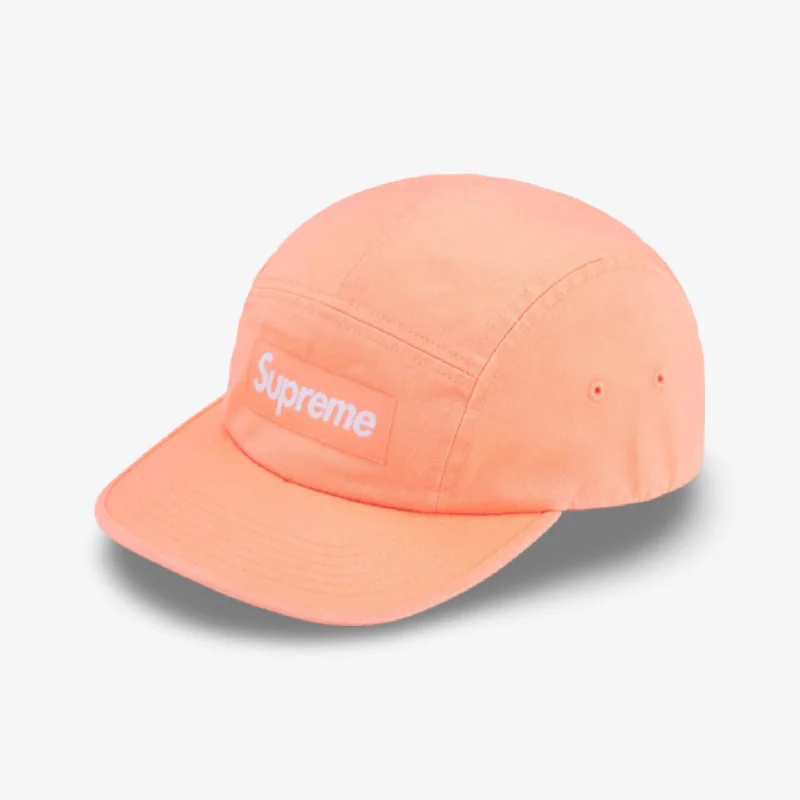 Supreme 'Washed Chino Twill' Camp Cap Peach (SS24)