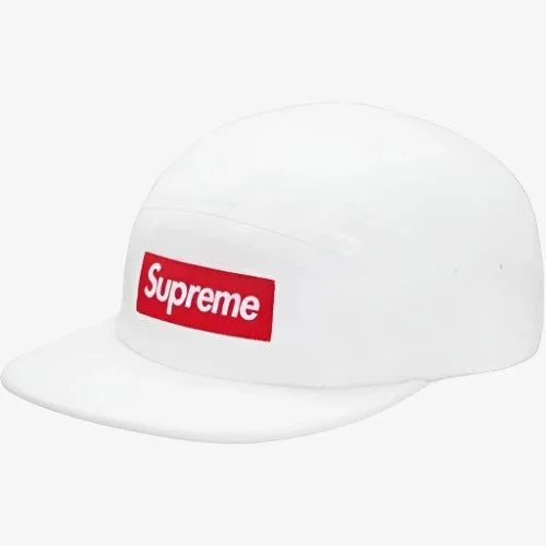 Supreme 'Washed Chino Twill' Camp Cap White (FW17)