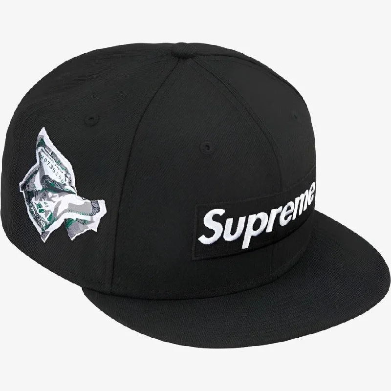 Supreme x New Era Fitted Hat 'Money Box Logo' Black (FW22)