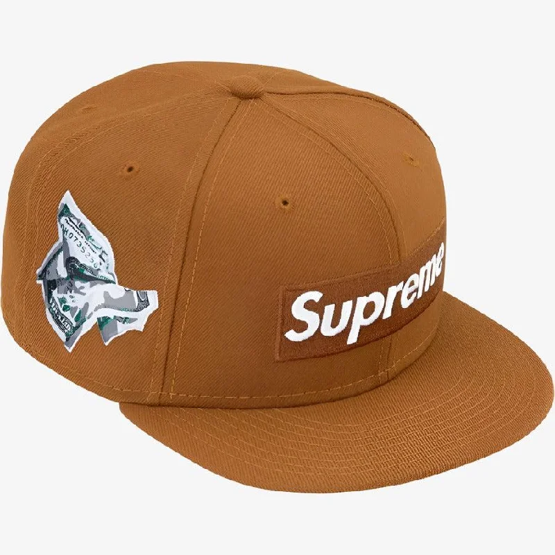 Supreme x New Era Fitted Hat 'Money Box Logo' Brown (FW22)