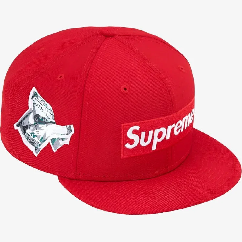 Supreme x New Era Fitted Hat 'Money Box Logo' Red (FW22)