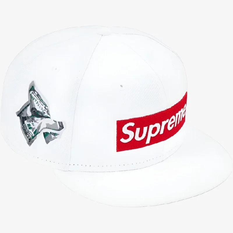 Supreme x New Era Fitted Hat 'Money Box Logo' White (FW22)