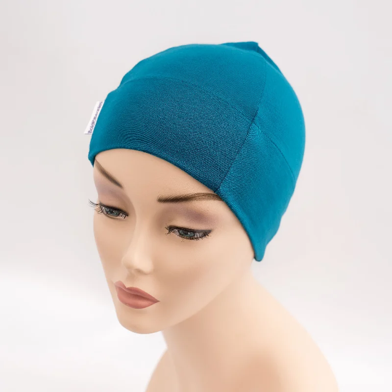 Teal Plain Stylish Hair Loss Hat