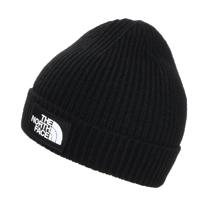 The North Face Hats Kids TNF Box Logo Cuffed Beanie Hat - Black