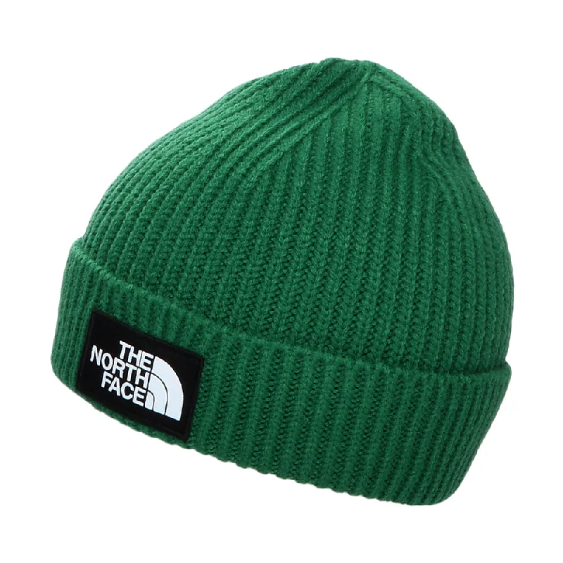 The North Face Hats Kids TNF Box Logo Cuffed Beanie Hat - Evergreen