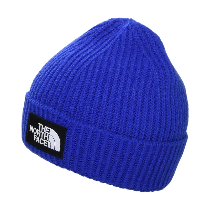 The North Face Hats Kids TNF Box Logo Cuffed Beanie Hat - Royal Blue