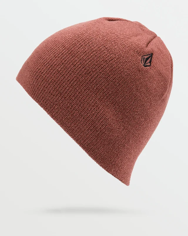 Mens V.Co Skull Beanie - Redwood