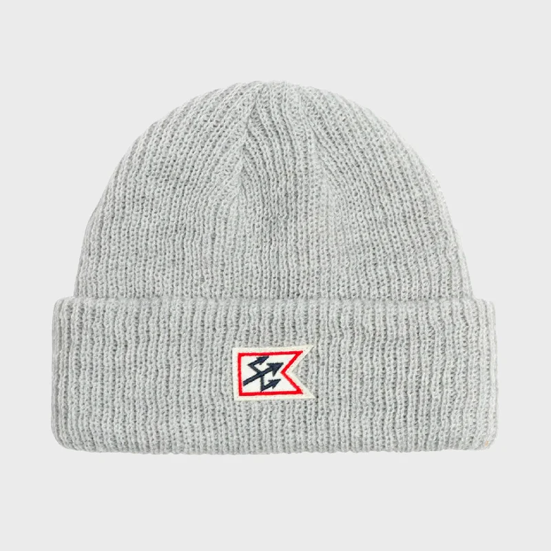 Dark Seas Whitmore Beanie Hat - Heather Grey