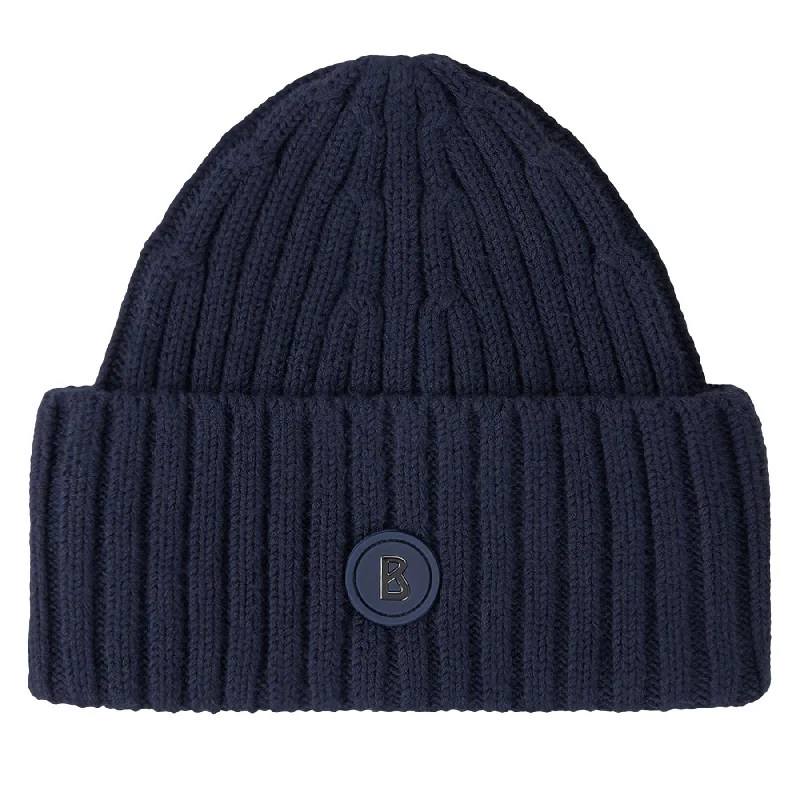 Womens Bony Knitted Beanie Navy - AW24